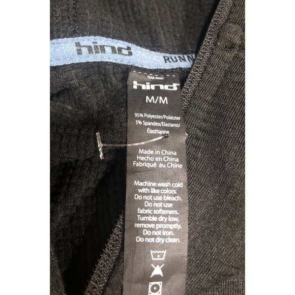 New HIND Solace Hydra Black Full Zip L/S Reflective Running Jacket Mens CYM802 M - Picture 4 of 5